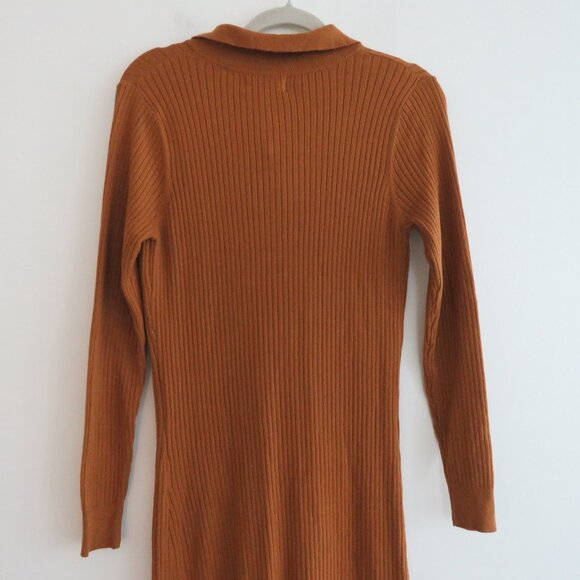 HEARTLOOM Dahlia Ribbed Knit Maxi Dress in Rust - Women's Size M NWT - Picture 12 of 16